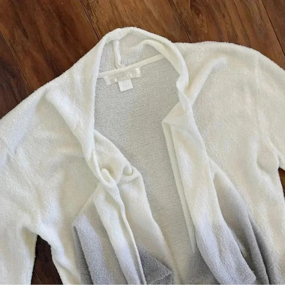 barefoot dreams fuzzy soft drape cardigan sweater ombre size Small - Picture 2 of 9